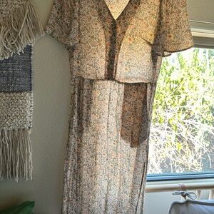 & Other Stories Cream Floral Fabric